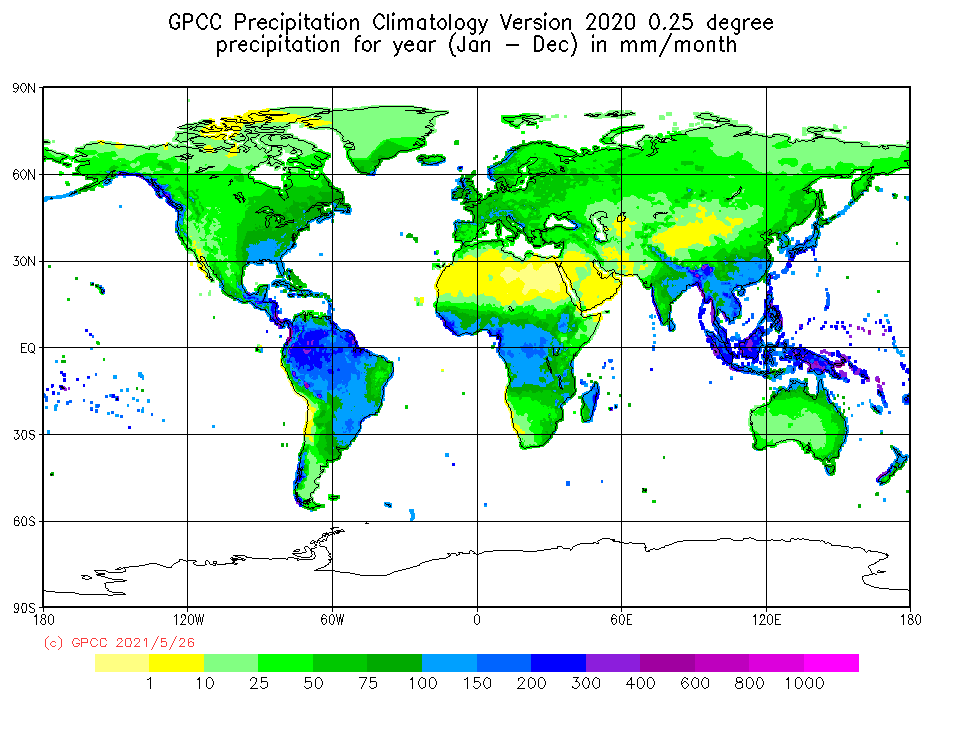 GPCC Climatology 2020